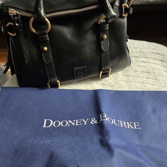 Dooney & Bourke Black Leather Satchel - Picture 4 of 6